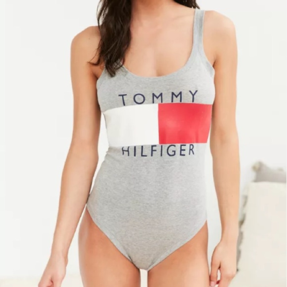 Urban outfitters Tommy Hilfiger grey bodysuit